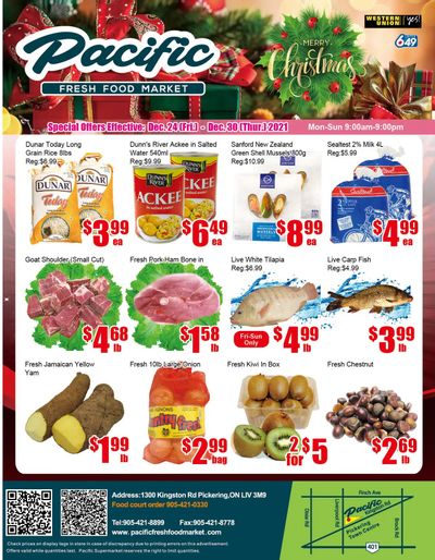 Pacific Fresh Food Market (Pickering) Flyer December 24 to 30