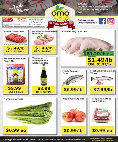 Oma Fresh Foods Flyer December 24 to 30