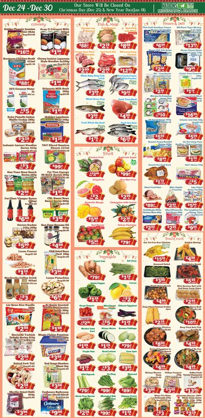 Nations Fresh Foods (Mississauga) Flyer December 24 to 30