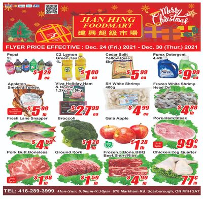 Jian Hing Foodmart (Scarborough) Flyer December 24 to 30