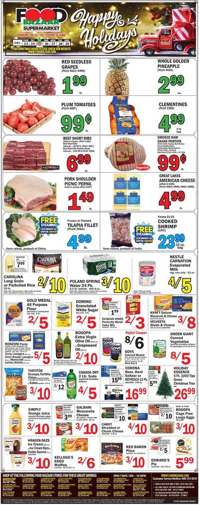 Food Bazaar (CT, NJ, NY) Weekly Ad Flyer December 24 to December 31