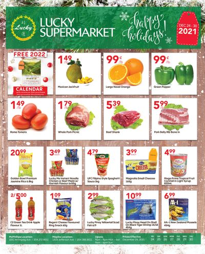 Lucky Supermarket (Winnipeg) Flyer December 24 to 30