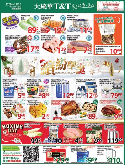 T&T Supermarket (Ottawa) Flyer December 24 to 30