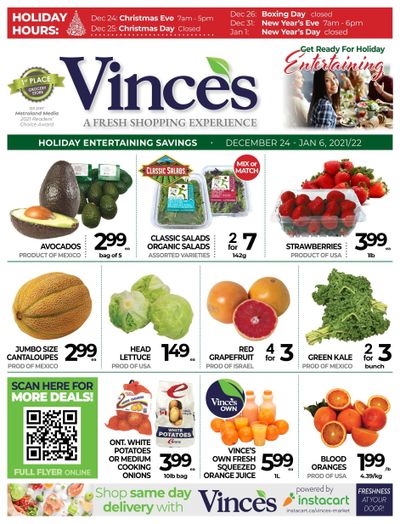 Vince's Market Flyer December 24 to January 6