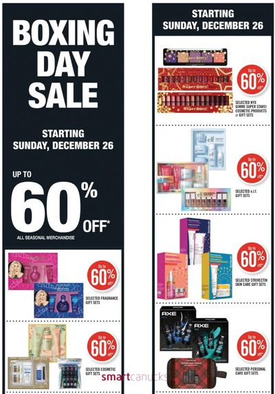Shoppers Drug Mart Canada Boxing Day Sale: Save up to 60% off
