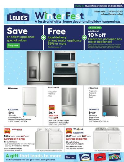 Lowe's Weekly Ad Flyer December 25 to January 1