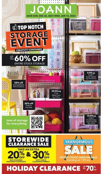 JOANN Weekly Ad Flyer December 25 to January 1