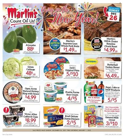 Martin’s (IN, MI) Weekly Ad Flyer December 25 to January 1