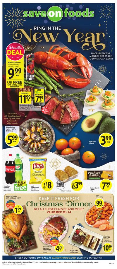 Save on Foods (BC) Flyer December 27 to January 2