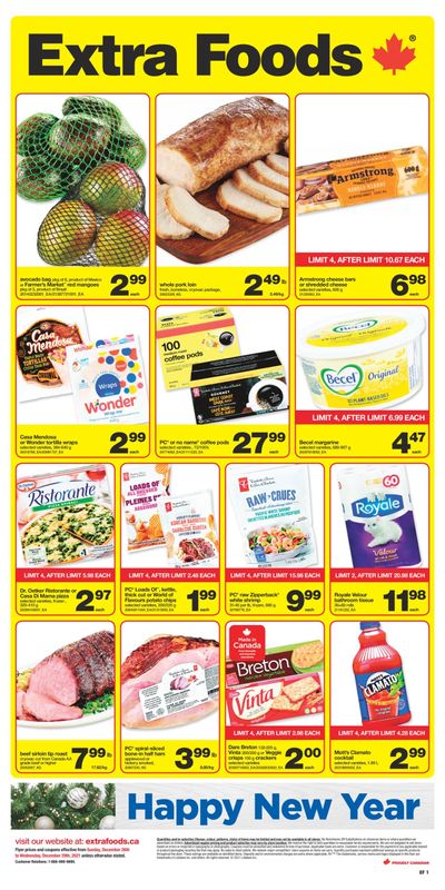 Extra Foods Flyer December 24 to 30