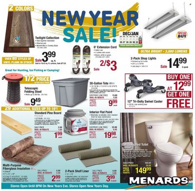 Menards Weekly Ad Flyer December 27 to January 3