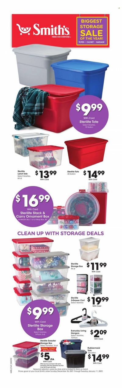 Smith's (AZ, ID, MT, NM, NV, UT, WY) Weekly Ad Flyer December 27 to January 3