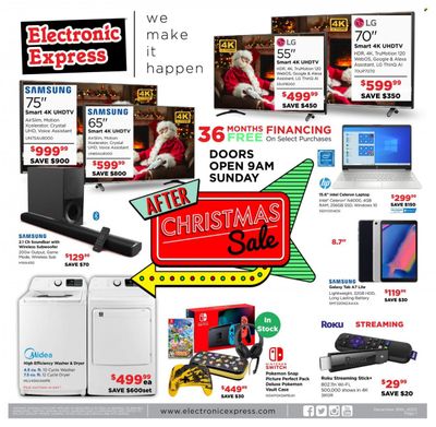 Electronic Express (AL, TN) Weekly Ad Flyer December 27 to January 3