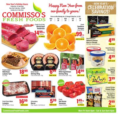 Commisso's Fresh Foods Flyer December 27 to 31