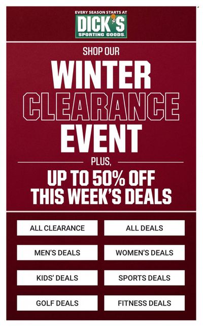 DICK'S Weekly Ad Flyer December 27 to January 3