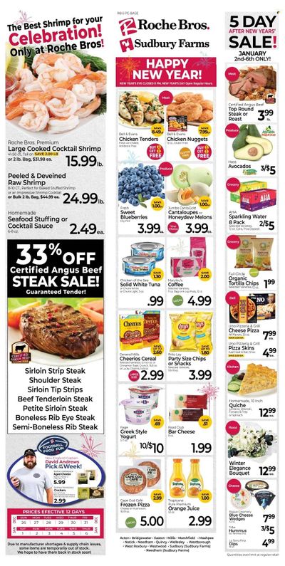 Roche Bros. (MA) Weekly Ad Flyer December 27 to January 3