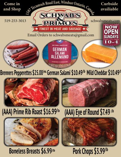 Schwab's & Primo's Flyer December 28 to 31