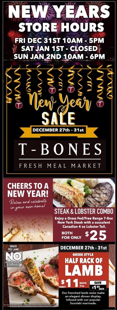 T-Bone's Flyer December 27 to 31