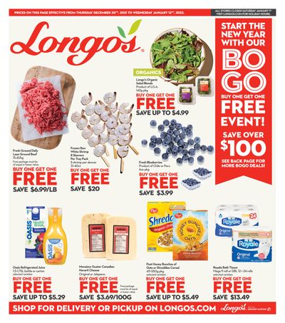 Longo's Flyer December 30 to January 12