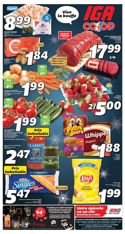 IGA (NB) Flyer December 30 to January 5
