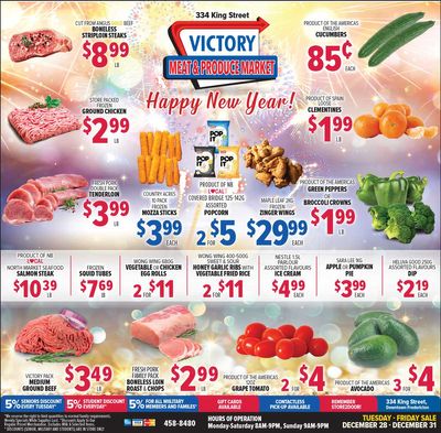 Victory Meat Market Flyer December 28 to 31