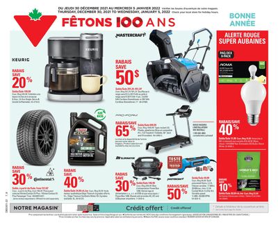 Canadian Tire (QC) Flyer December 30 to January 5
