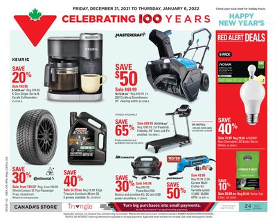 Canadian Tire (Atlantic) Flyer December 31 to January 6