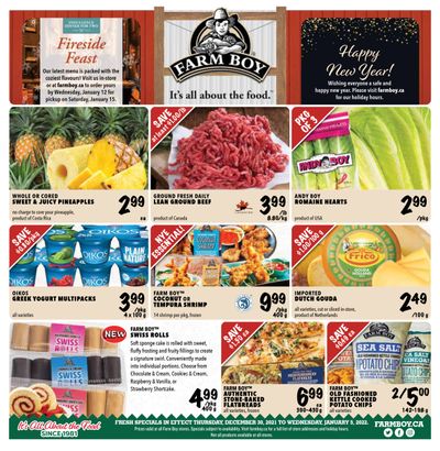 Farm Boy Flyer December 30 to January 5