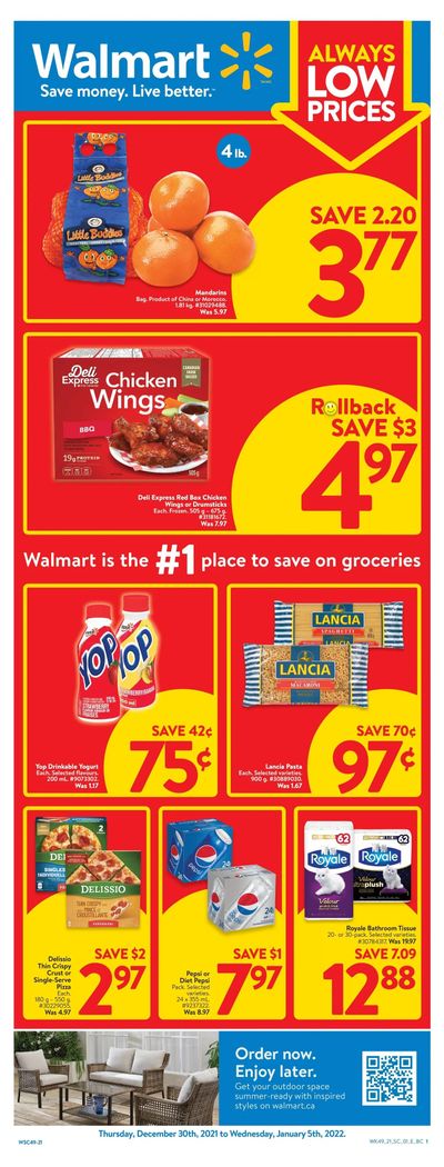 Walmart (West) Flyer December 30 to January 5