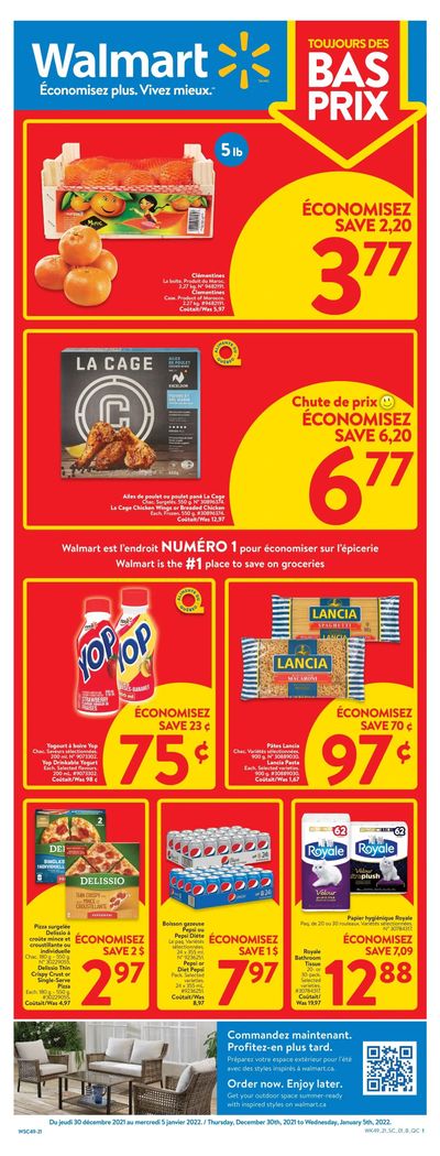 Walmart (QC) Flyer December 30 to January 5