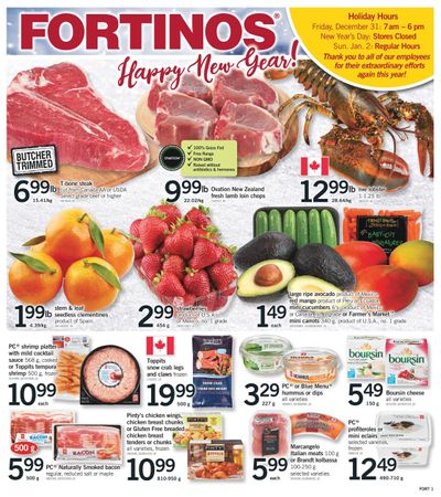 Fortinos Flyer December 30 to January 5