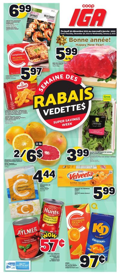 Coop IGA Flyer December 30 to January 5