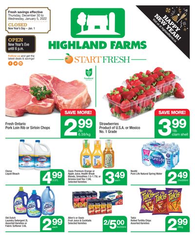 Highland Farms Flyer December 30 to January 5