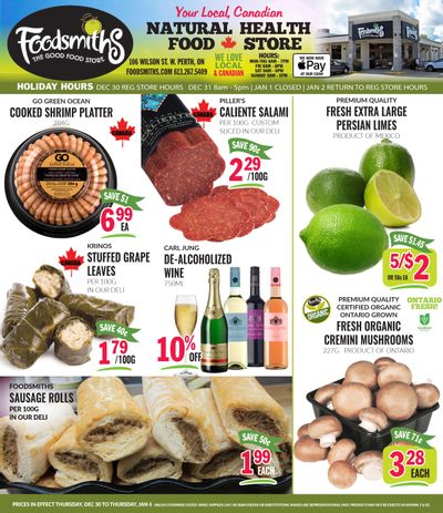 Foodsmiths Flyer December 30 to January 6