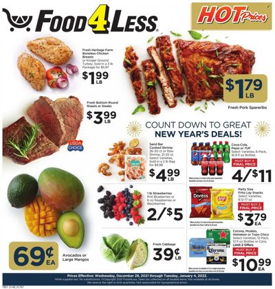 Food 4 Less (IN) Weekly Ad Flyer December 29 to January 5