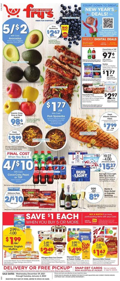 Fry’s (AZ) Weekly Ad Flyer December 29 to January 5