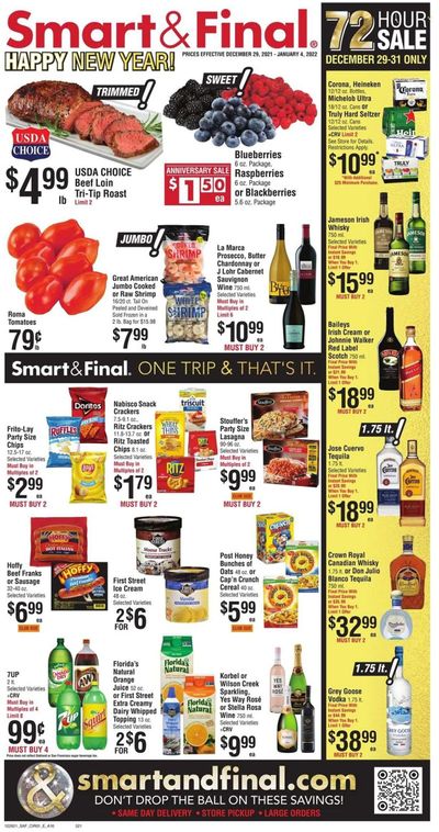 Smart & Final (AZ, CA) Weekly Ad Flyer December 29 to January 5