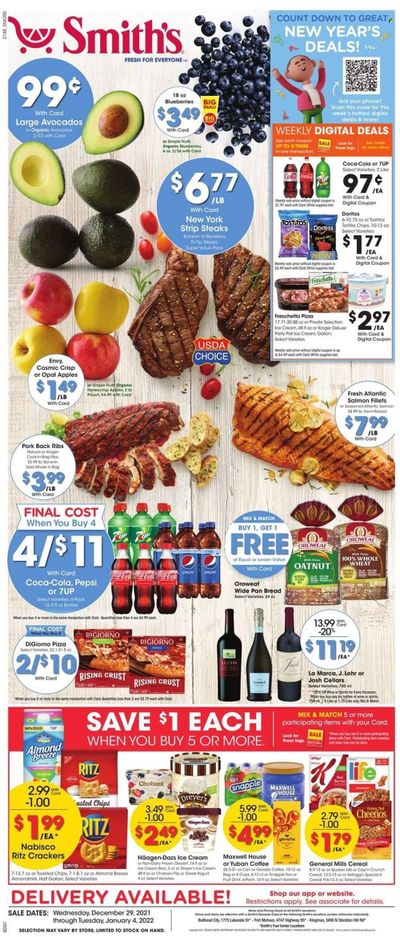 Smith's (AZ, ID, MT, NM, NV, UT, WY) Weekly Ad Flyer December 29 to January 5