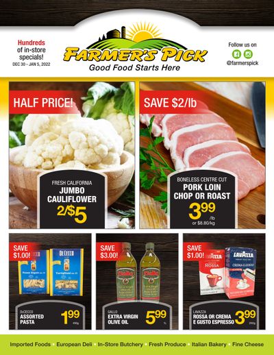 Farmer's Pick Flyer December 30 to January 5