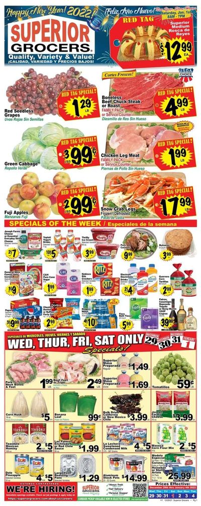 Superior Grocers (CA) Weekly Ad Flyer December 30 to January 6
