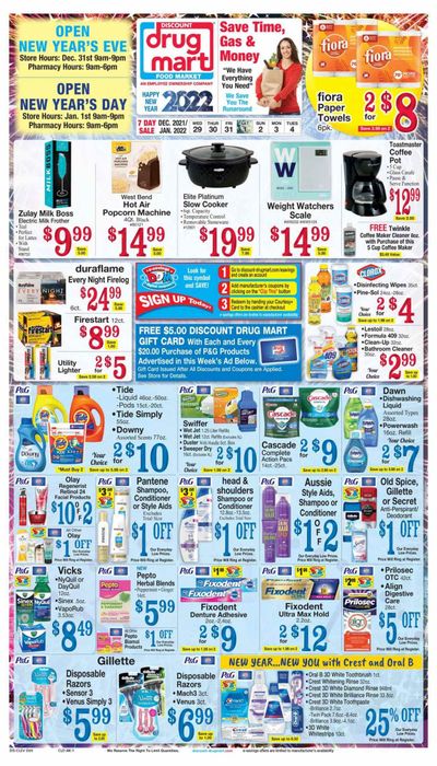 Discount Drug Mart (OH) Weekly Ad Flyer December 30 to January 6