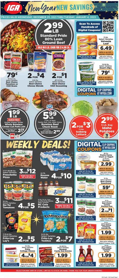 IGA Weekly Ad Flyer December 30 to January 6
