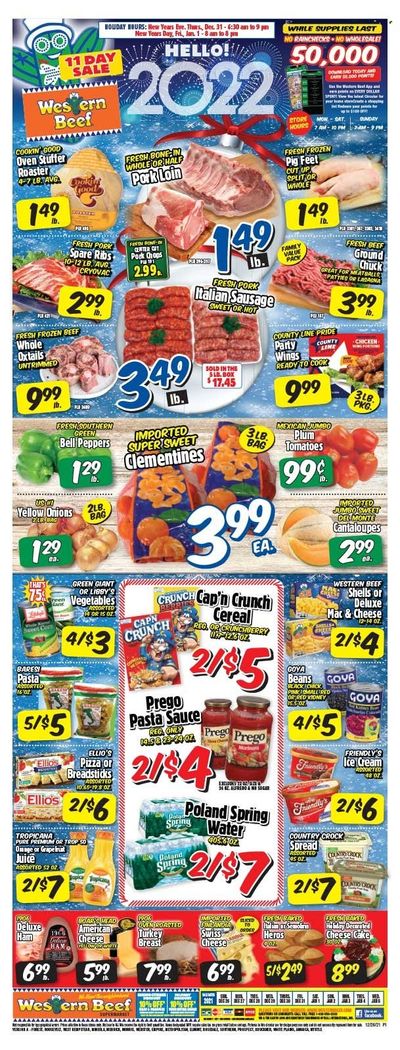 Western Beef (FL, NY) Weekly Ad Flyer December 30 to January 6