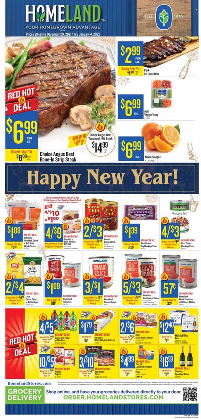 Homeland (OK, TX) Weekly Ad Flyer December 30 to January 6