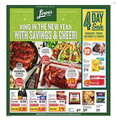 Lowes Foods (NC, SC) Weekly Ad Flyer December 30 to January 6