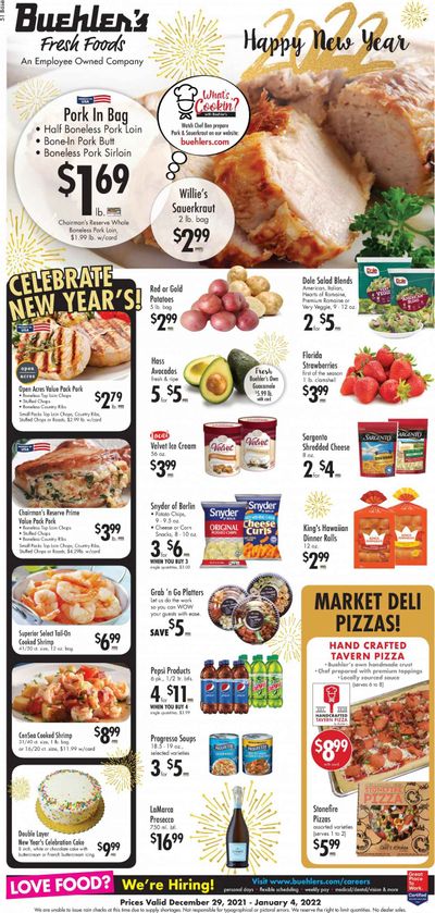 Buehler's (OH) Weekly Ad Flyer December 30 to January 6
