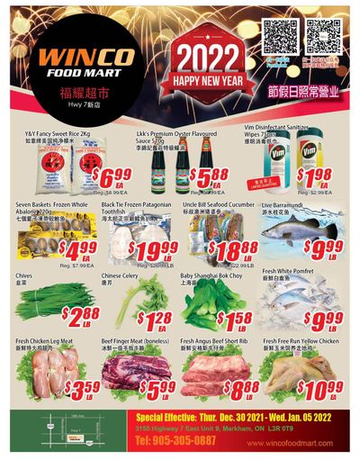WinCo Food Mart (HWY 7) Flyer December 30 to January 5