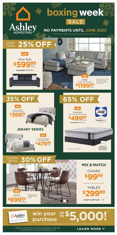 Ashley HomeStore (ON) Flyer December 31 to January 6