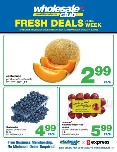 Wholesale Club (West) Fresh Deals of the Week Flyer December 30 to January 5