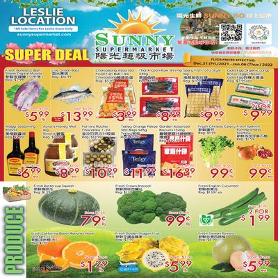 Sunny Supermarket (Leslie) Flyer December 31 to January 6